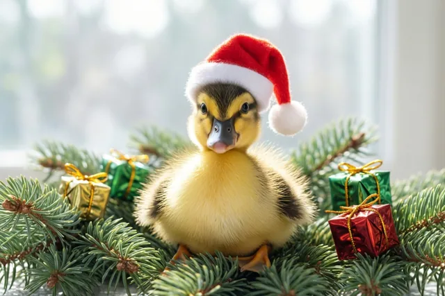 Kerstpakjes voor een donzig eendje