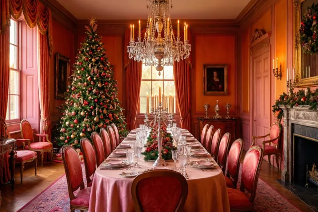 Kerst in rood en goud