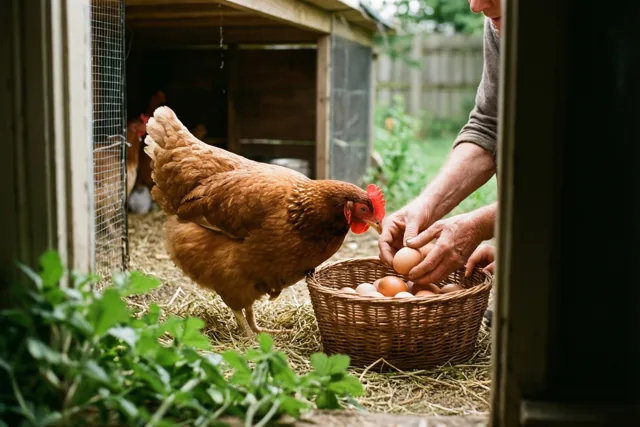 Eitjes rapen bij de grootouders