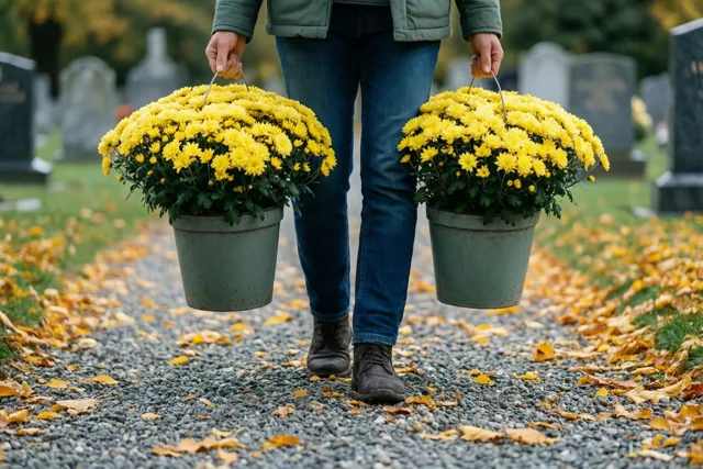 Bloemen meenemen, samen herdenken