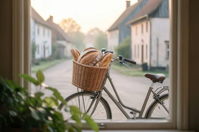 Een ochtendgroet van bij de bakker