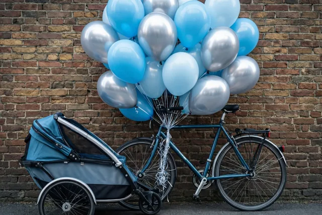 Ballonnen voor de kleinste fietser