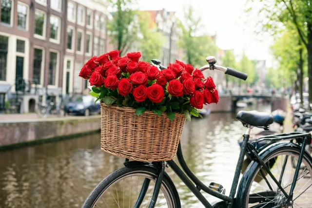 Een mand liefde langs het water