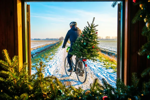 Kerst op weg naar huis