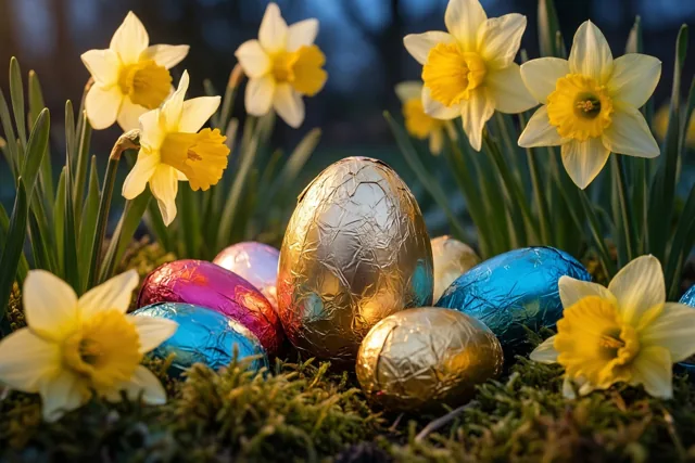 Tussen bloemen en paaseitjes