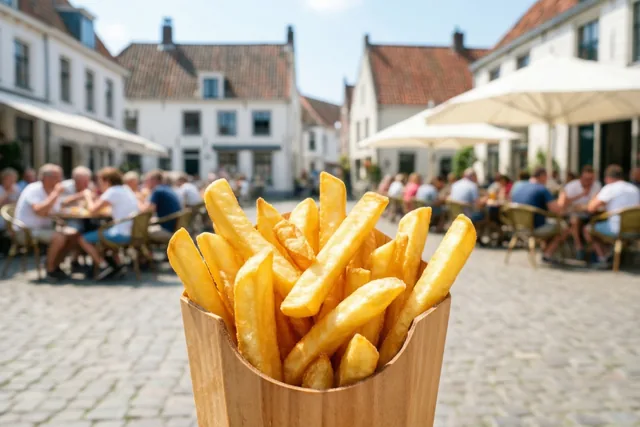 Zomer met een bakje friet