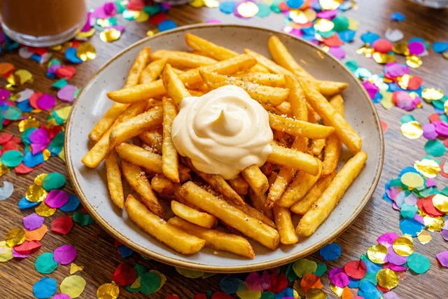 Frietjes voor de feestvierders