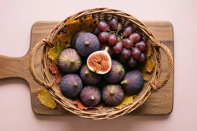 Zoete herfst in een mandje