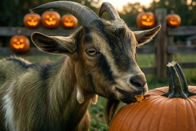 Deze geit lust Halloween