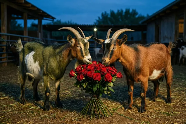 Geitjes smullen van de liefde