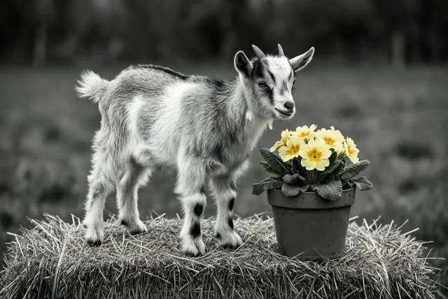 Geitje met een vleugje lente