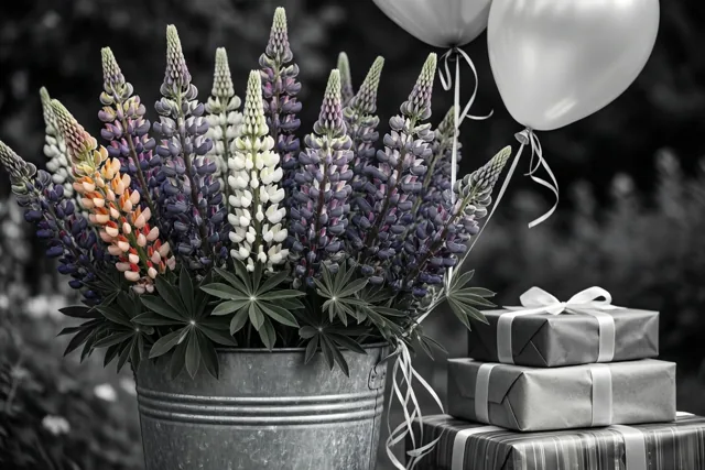 Lupinen kleuren jouw verjaardag