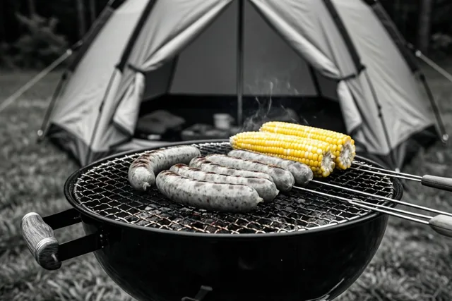 Kleur op de vakantiebarbecue