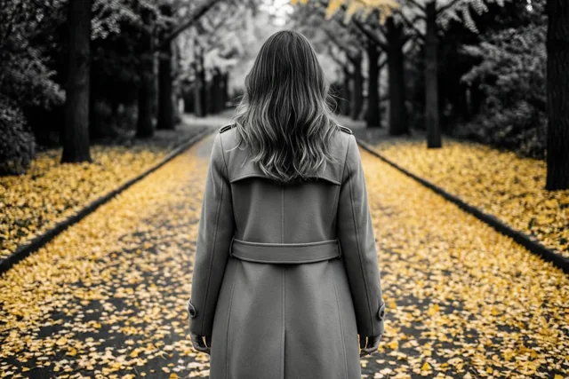 Een gouden pad door de herfst