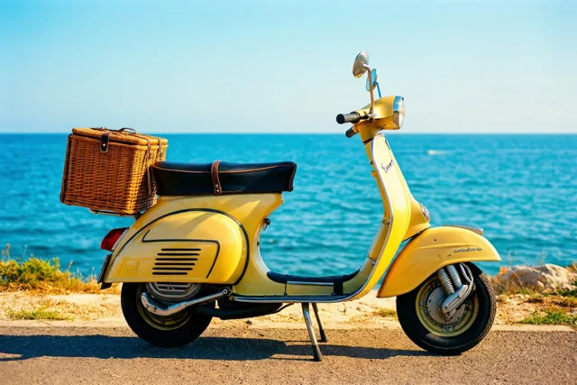 Zomers toeren op de retroscooter