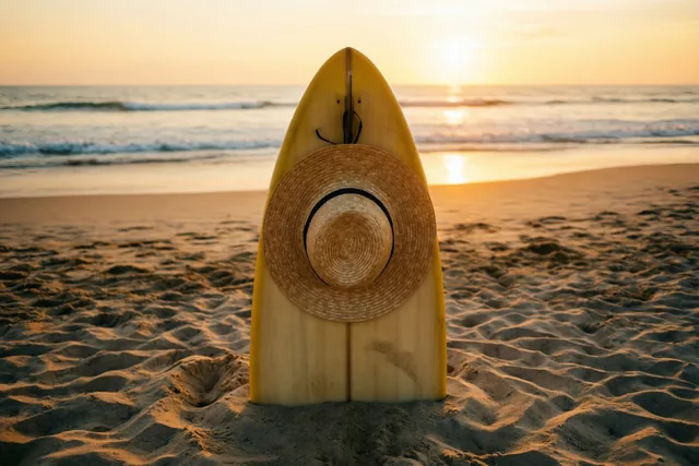 Surfen tot de avondzon