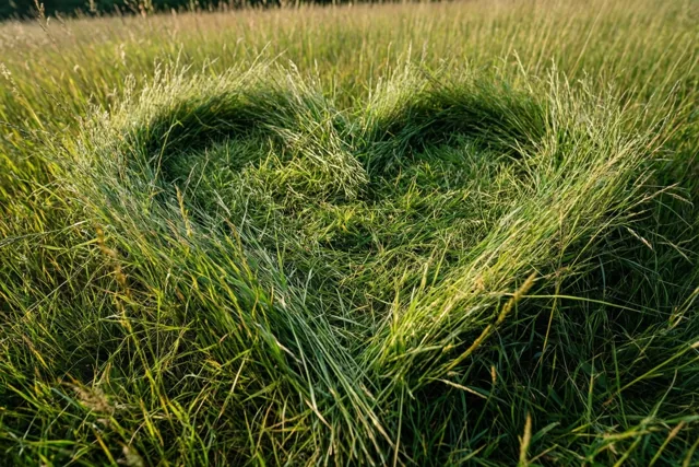 Zonnige liefde in het gras