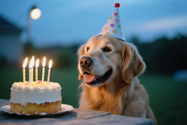 Deze hond viert met je mee