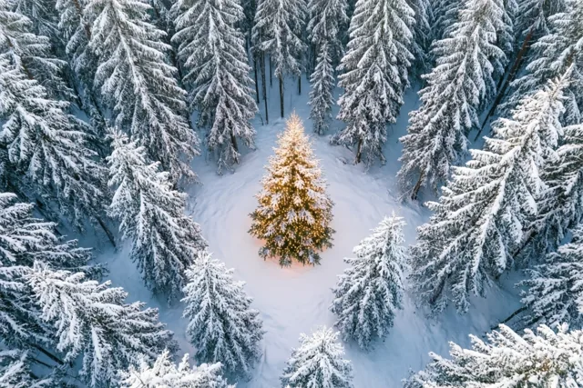 Eén den vol kerstwarmte