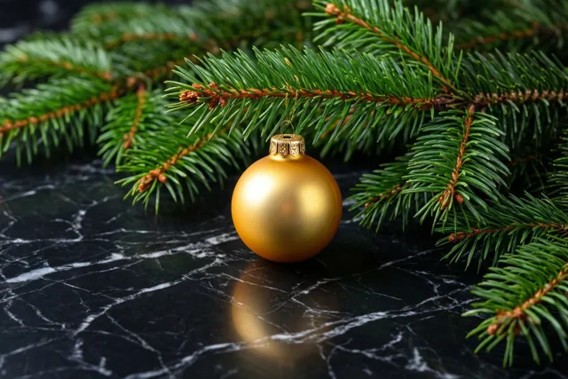 Kerst in goud en groen