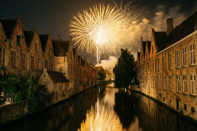 Nieuwjaarsgoud boven de reien