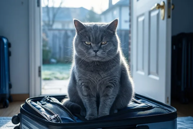 Poes wil mee op reis