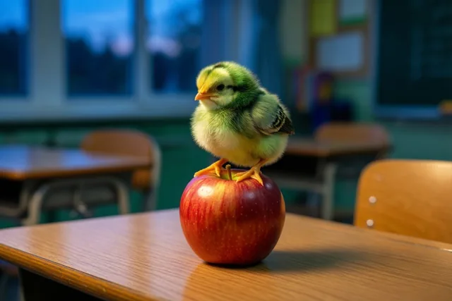 Een piepklein bedankje voor juf