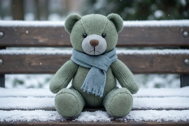 Groene beer stuurt winterwarmte