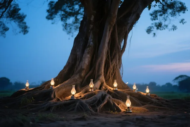 Licht onder de grote boom
