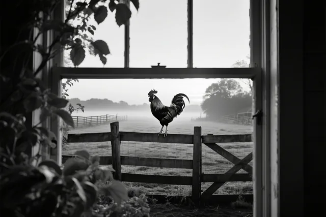 Goedemorgen vanop het erf