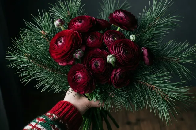 Een handvol ranonkels voor Kerst