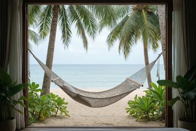Wegdromen bij een tropisch uitzicht