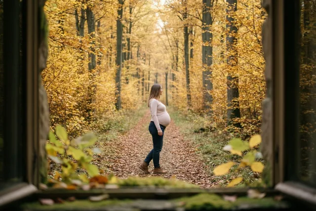 Herfstwandeling met een kleintje