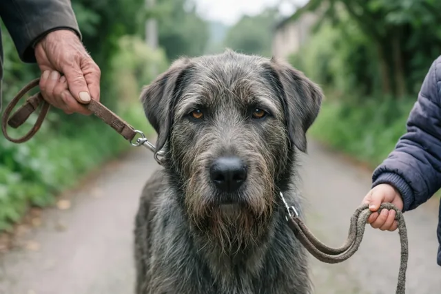 Samen stappen met de hond