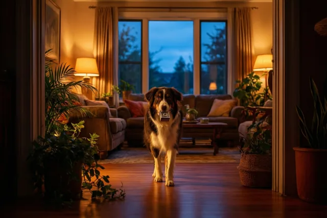 Een hond met groot nieuws
