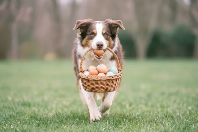 De hond brengt Pasen mee