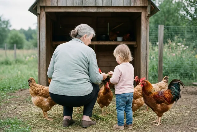 Oma's kleine kippenvriend