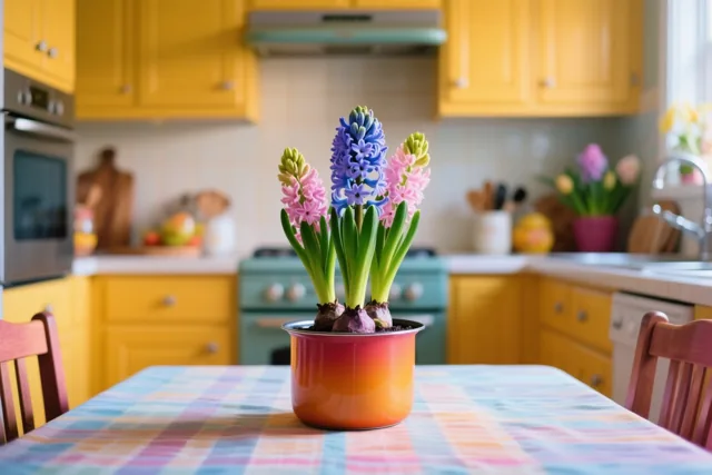 Kleur op de keukentafel