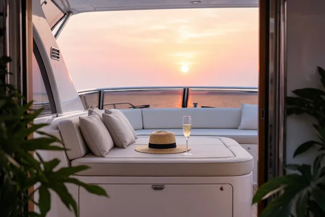 Vakantie in zacht avondlicht
