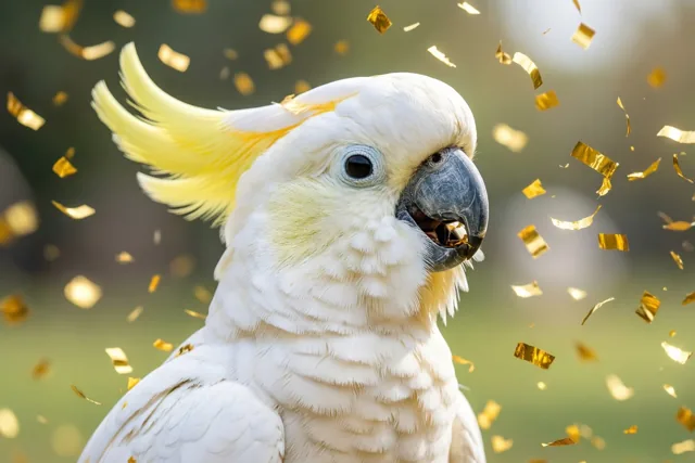 Een kuif vol feestvreugde