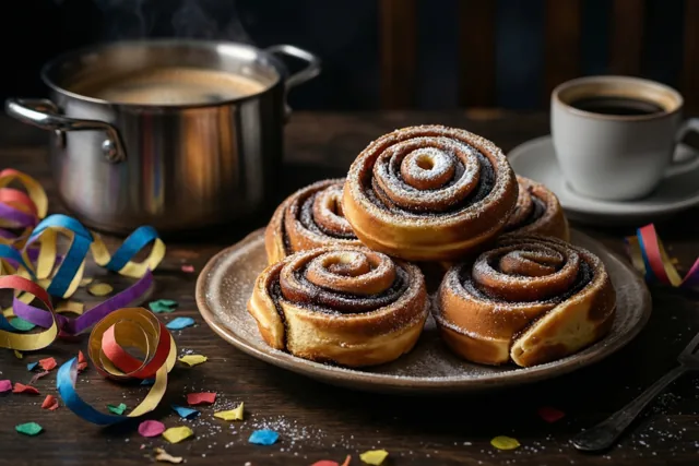 Kaneelrolletjes voor de eerste ochtend