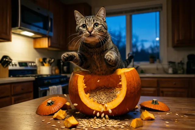 Halloween met een kattensprong