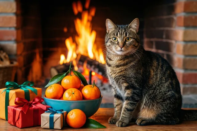 Een warme sintavond met poes