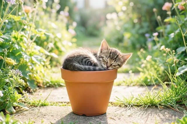 Zonnige kattengroetjes