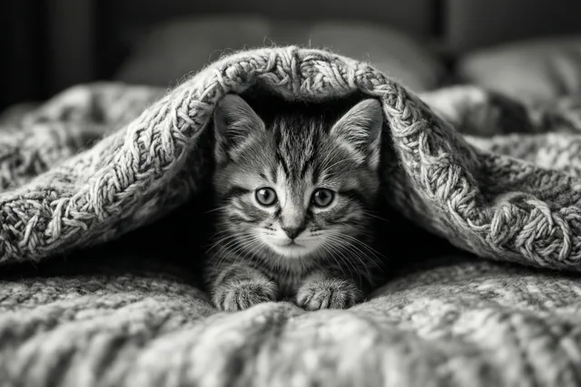 Poes durft weer te kijken