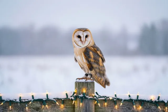 Een stille kerst met kerkuil