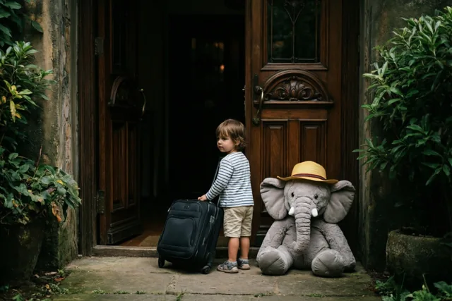 Kleine reiziger met groot gezelschap