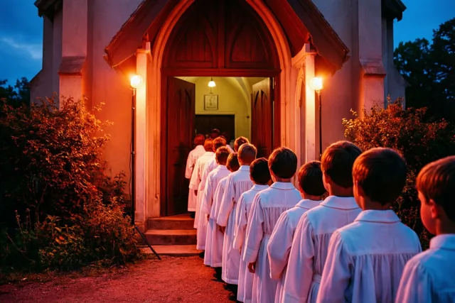 Communie in nostalgisch avondlicht