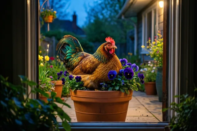 Lenteavond met een potkip