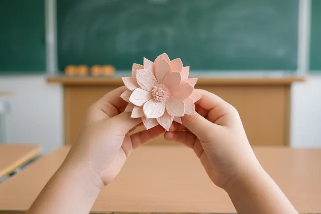 Een klein bloemetje voor juf
